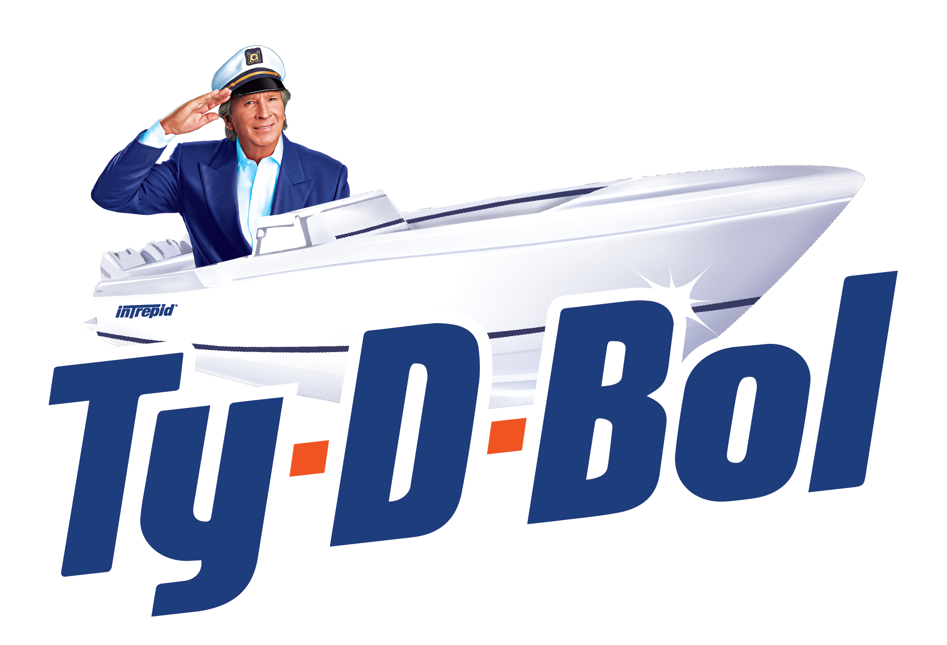 The Ty-D-Bol Man in his boat